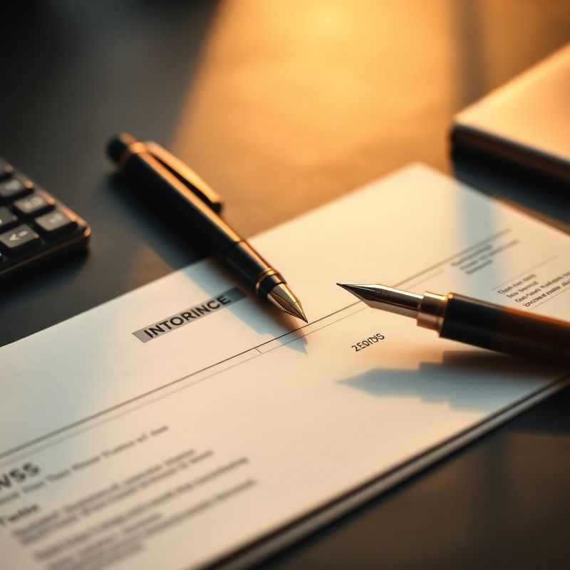 Document financiar și stilou pe un birou sobru